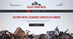 Desktop Screenshot of collectscrapmetal.co.uk