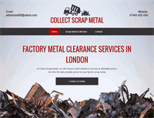 Tablet Screenshot of collectscrapmetal.co.uk